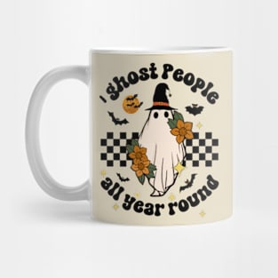 Ighost People All Year Round, Retro I Ghost People All Year Round Ghost Spooky Halloween Mug